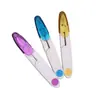 Tijeras de color en forma de U al por mayor para procesamiento de prendas, tijeras pequeñas para manualidades con tapa para clases de manualidades para estudiantes
