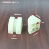 Bloco Anti-Colisão de Corrente de Velocidade 2,5X, Correia de Nylon em Forma de Leque com Roda de Transição de Dente de Cobre, Linha de Montagem 1/ 4m Bloco Guia Branco
