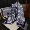 Bufanda de Seda Nueva Estilo 70 con Tacto de Alta Gama, Bufanda Cuadrada Pequeña Versátil Estilo Coreano, Bufanda Decorativa Profesional para Cuello Estampada por Ambos Lados de Seda Artificial