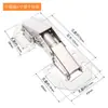 Dobradiça de Mola para Porta de Armário Sem Furo, Dobradiça Dobrável com Amortecedor para Porta de Guarda-Roupa, Dobradiça de Mola para Porta de Armário, Estilo Sapo