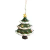 Colgantes de Mini Árbol de Navidad de Resina Transfronterizos Decoraciones Navideñas Calcetines para Árbol de Navidad Bolsas de Regalo Accesorios Colgantes