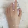 Anillo simple estilo Ins para mujer, juego de anillos anudados retorcidos apilables, anillo para dedo de comida, lujo ligero de nicho