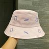 Sombrero de Pescador de Oso Bordado 2023 para Niños Primavera y Otoño Estilo Coreano Combinable Estudiante Lindo Protector Solar Sombra Sombrero de Pescador