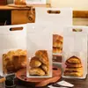Sacos de embalagem para pão de forma, sacos descartáveis transparentes para embalagem de croissants e mochi, embalagem para panificação de doces e pão de forma fatiado
