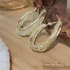 Brincos de Argola Lisos de Alta Qualidade Prata Zircônia Argolas Grandes 2025 Novo Estilo Quente Luxo Acessível Brincos de Argola Elegantes