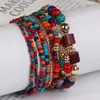 Pulsera Bohemiana de Venta Caliente Juego de Múltiples Capas Resina Creativa Aleación Estilo Étnico Retro Abalorios Hechos a Mano Mayoreo