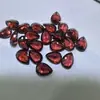Moissanita Natural Granate 2*3 a 6*8mm Forma de Pera Facetado Punta Inferior Piedra Suelta Accesorios para Joyería