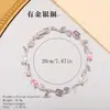Pulseras Populares Europeas y Americanas Transfronterizas, Pulseras Chapadas en Cobre Oro Real Incrustadas con Circonita, Pulseras de Lujo Ligero de Gama Alta, Venta al por Mayor de Fabricantes de Joyería
