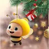 Amazon Transfronterizo Nueva Abejita Decoración Navideña Colgante para Coche Abeja Acrílica Colgante Decoración Navideña