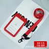 Portatarjetas Deslizante Tipo Empujar-Tirar Portadocumentos de Plástico Correa de un Solo Lado Insignia de Nombre ID de Trabajo Insignia de Estudiante Empleado Portatarjetas de Identificación de Fábrica