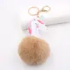 Bolsa de bola de pelo de unicornio de venta caliente transfronteriza llavero para coche colgante de mochila accesorios para mochila regalo colgante al por mayor
