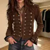 Chaqueta de Trabajo Americana Transfronteriza de Desarrollo Propio Annuo Abrigo para Mujer Holgado Casual Manga Larga Corto Estilo Retro Moda Top