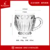 Taza de té con asa pequeña, gruesa, resistente al calor, para el hogar, para bebidas, leche y vidrio con asa, venta al por mayor