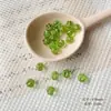 Flor de Cerezo TempranaSentimiento de PrimaveraRosa y VerdeVidrio ChecoHecho a Mano con CuentasPulsera DIYAccesorios de Material para Hacer Pulseras a Mano