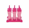 Moldes para cubitos de hielo creativos transfronterizos, lindos moldes para helado para niños, moldes artísticos de silicona para presionar palitos, moldes DIY fáciles de desmoldar