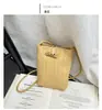 Transfronterizo 2026 Verano Nueva Moda Mini Bolso de Tejido Suave Versátil Bolso para Teléfono Móvil Pequeño Bolso Cruzado de Hombro Único para Mujer