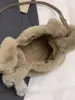 Bolso peludo nuevo muy elegante, bolso tipo chaleco estilo japonés y coreano, bolso de mano de moda simple casual, bolso cruzado de felpa de nicho