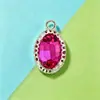 Novo Ninho de Pássaro Cristal Garra Strass Colorido Pingente Oval DIY Acessórios de Roupa Pingente para Colares e Brincos