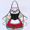 Delantal Impermeable a Prueba de Aceite Alto Valor de Color Lindo Dibujo Animado Creativo Delantal Hombres Musculosos Delantal Divertido Personalidad