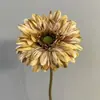 Flor artificial impressão 3D cor gérbera flor falsa decoração de casa modelagem girassol decoração de casamento cenário material de flor