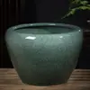 Tanque grande de patio de porcelana azul y blanca de Jingdezhen tanque de agua tanque de peces dorados cuenco de loto maceta de loto lirio de agua tanque de tortugas tanque de tortugas de hotel