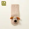 Meias Largas de Lã Grossa para Outono e Inverno para Bebês Recém-Nascidos e Crianças Pequenas 0-6-12 Meses Meias Quentes de Veludo Coral