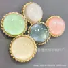 Botões de Metal Outono e Inverno Cardigã Suéter Feminino Fivela Estrelada Contas Finas Brilho Estrelado Estilo Menina