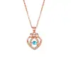 Bow Love Smart Necklace Mulheres Batendo Coração Clavícula Cadeia Luz Luxo Internet Celebrity Jewelry Moving Heart Pendant