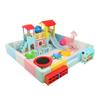 Cerca macia para crianças playground indoor saco macio piscina de bolinhas escorregador playground pequena família travesso castelo equipamento