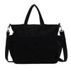 Bolsa de tela bolsa de mano de gran capacidad femenina 2023 nuevo otoño e invierno casual versátil bolsa de hombro estudiante clase bolsa grande