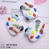 Panda de Dibujo Animado Pizarra Mochila Escolar Pegamento de Crema DIY Pasador Diadema Funda para Teléfono Móvil Flor para Zapatos Imán para Refrigerador Accesorios de Resina