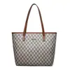 Bolsa de Ombro Versátil de Grande Capacidade com Estampa Xadrez Transfronteiriça, Bolsa de Mão Retro Estampada Tendência de Grande Capacidade, Bolsa Tote Fashion para o Dia a Dia