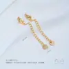 Acero de Titanio Antidesvanecimiento Superficie Lisa Forma de Corazón Estrella de Cinco Puntas Ovalada Gota de Agua Cierre de Langosta Cadena de Extensión Accesorios de Joyería Hechos a Mano para Bricolaje