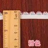 Al por mayor coloridos en stock 1.2cm concha encaje gomas para el pelo lencería hecho a mano ropa de muñeca dobladillo borde de capullo hueco banda elástica