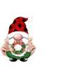 8 Gnomos de Navidad Señales con Estaca para Jardín Decoración Exterior para Césped Decoración de Invierno para Hogar Jardín Camino Acera Estaca