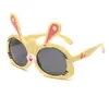 Gafas de Sol Polarizadas para Niños de Silicona Ecológicas al por Mayor Alta Calidad Tpee Lindos Dibujos Animados Gafas de Sol para Bebés Gafas de Sol