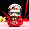 Casa de Biscoito de Natal Criativa Ornamento de Bola de Cristal Brilhante Papai Noel Bola de Vidro Decoração de Mesa Artesanato em Resina