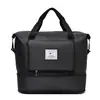 Bolsa de viaje con separación de seco y húmedo, bolso de mano de gran capacidad, bolsa de equipaje plegable impermeable, en stock para venta al por mayor, completa con peso y dimensiones