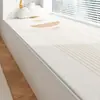 Linha de creme estilo ins almofada de bay window tapete de cabeceira tapete tapete de quarto tapete de sala de estar tapete de laço longo para quarto piso do quarto