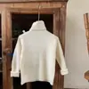 Suéter de Cuello Alto Elástico Estilo Coreano para Niños 2026 Invierno Niños y Niñas Bebé Ajustado de Punto Camiseta Base Superior Cálida