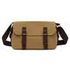 2026 Nuevo Bolso de Hombro de Lona Retro para Hombre Gran Capacidad Moderno Versátil Bolso Cruzado Bolso Bandolera Versátil para Hombre