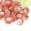 Las Tres Filas de Cuentas de Arcilla Incrustadas con Diamantes Más Vendidas de Amazon con Agujeros Grandes Juego de Cadena de Cuentas Sueltas Mixtas para Manualidades Accesorios de Decoración