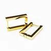 Pendientes geométricos de acero de titanio directo de fábrica, múltiples estilos disponibles, unisex, pendientes y tachuelas versátiles en stock