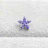 Pendientes de Flor de Cinco Pétalos Marquise de Aleación de Titanio Astmf-136 G23 Titanio Nuevos Pendientes de Flor de Cinco Pétalos para Labio Joyería Cabeza