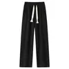 Pantalones Deportivos Casuales para Hombre Estilo Otoño 2024 320 Algodón Holgado Talla Grande Pantalones Deportivos
