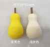 Xuanzi Novo Produto Caixa com 4 Compartimentos em Formato de Fruta para Esponjas de Maquiagem, Uso Duplo para Aplicação Seca e Úmida, Esponja de Pera e Abacate