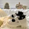 Mocassins Femininos 2026 Verão Novo Estilo Britânico Francês Solado Grosso Com Saias Salto Grosso Mary Janes Sapatos Pequenos de Couro