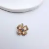 Pulsera Colgante Casa de Cobre Chapado en Oro Microincrustada de Circonita Material de Cuentas de Cristal Hecho a Mano Accesorios para Joyería DIY