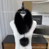 Bufanda de Piel de Zorro Estilo Nuevo para Mujer, Otoño e Invierno Engrosada Doble Cara Estilo Coreano Versátil Calentador de Cuello Bufanda de Felpa de Piel Sintética