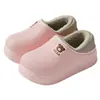 Zapatillas de algodón impermeables Eva para talón trasero, mujer, invierno, con felpa extra, cálidas para casa, hombre, antideslizantes, zapatos de algodón de invierno para hombre, invierno, venta al por mayor